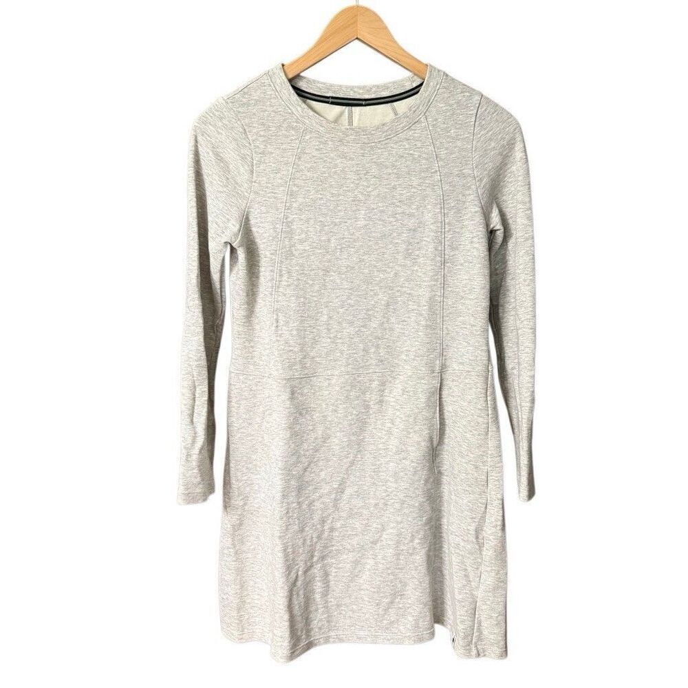 Smartwool Womens Gray Everyday Exploration Long Sleeve Merino Blend Dress Small